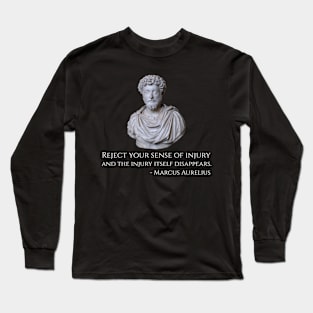 Marcus Aurelius Stoic Philosophy Quote On Injury Long Sleeve T-Shirt